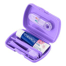 Дорожній набір Curaprox Kids фіолетовий: зубна щітка Kids + дитяча зубна паста 10 мл + йоршики 2 шт.